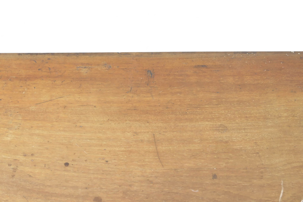 イギリスアンティーク　ペイント仕上げ限定　曲線を描くデザインがエレガントなドレッサーサイドボード(両袖机、ニーホールデスク、ワークデスク、在宅ワーク用、在宅用、引き出し)(R-063456)