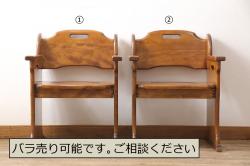 ラフジュ工房オリジナル　アンティークペイントがお洒落な角スツール(椅子、チェア、イス)(1)