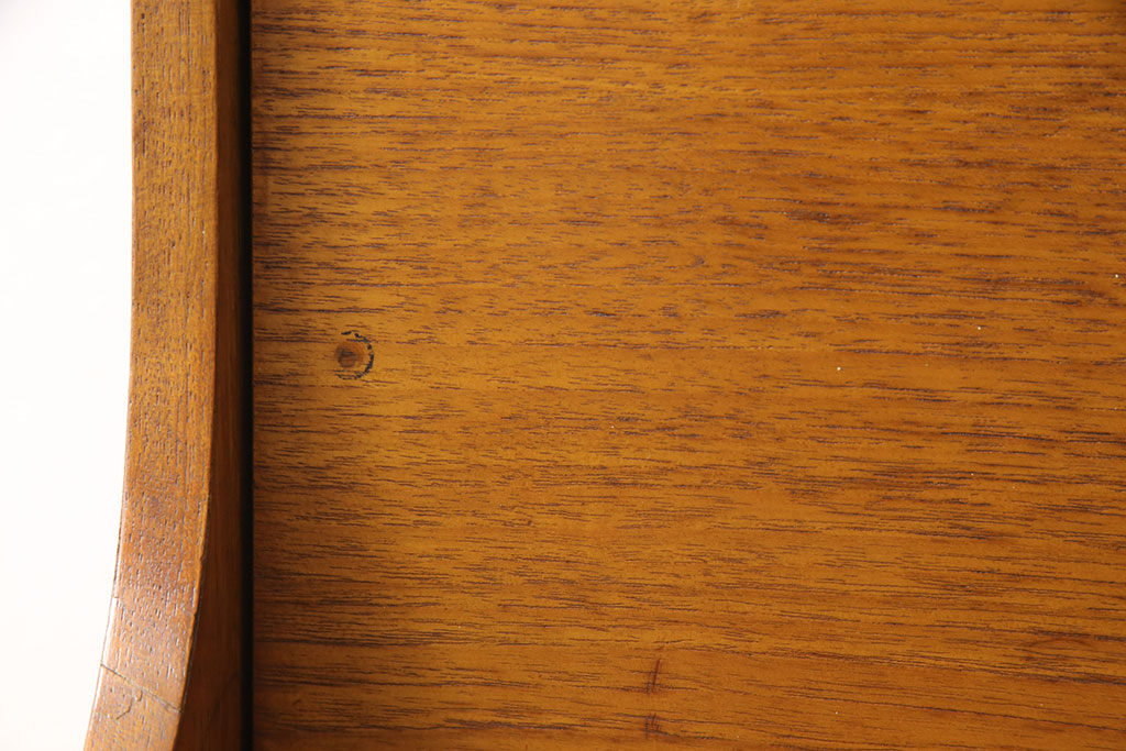 ビンテージ家具　北欧ヴィンテージ　木のぬくもりが優しい雰囲気を醸し出すチーク材製ライティングビューロー(ワークデスク、簿記机、在宅ワーク、在宅用引き出し)(R-049593)