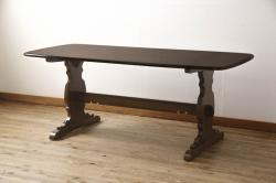 和製アンティーク　栓材　和モダンな雰囲気づくりにオススメの座卓(ちゃぶ台、センターテーブル、ローテーブル)(R-057327)