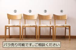 レトロ家具　昭和レトロ アンティークペイント 回転丸スツール(丸椅子、チェア)