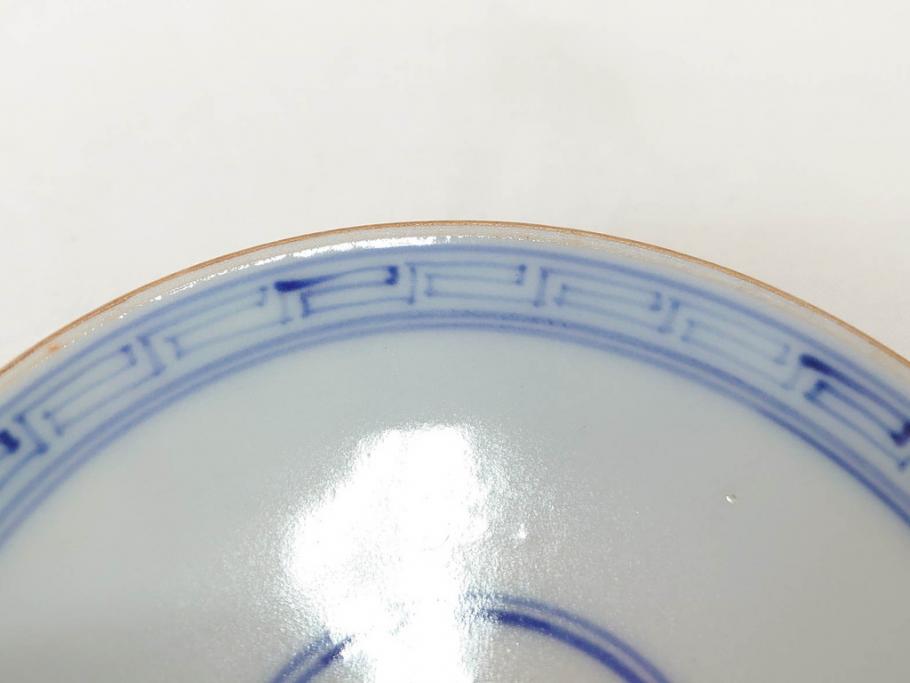 明治期　九谷焼　色絵　龍文　約11cm　3.6寸　食卓を鮮やかに演出する蓋付き茶碗5客セット(三寸六分、和食器)(R-070873)