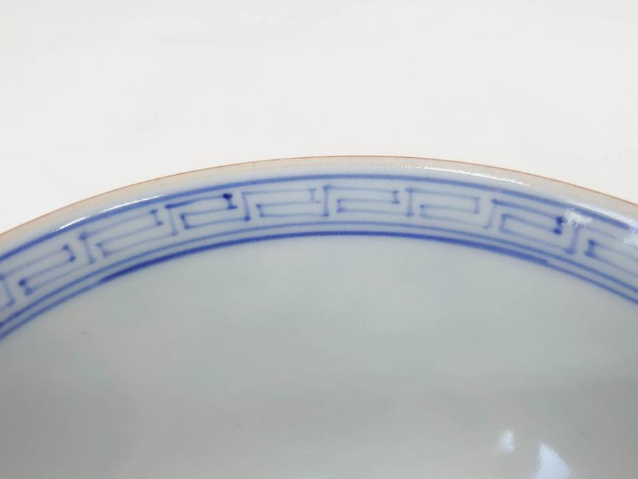 明治期　九谷焼　色絵　龍文　約11cm　3.6寸　食卓を鮮やかに演出する蓋付き茶碗4客セット(三寸六分、和食器)(R-070874)
