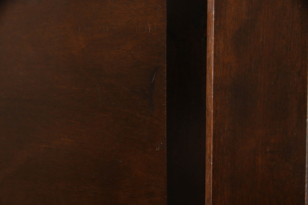 中古　美品　松本民芸家具　特注品　落ち着いた佇まいが魅力的なキャビネット(収納棚、戸棚、食器棚、本棚、本箱、ブックケース)(R-064888)