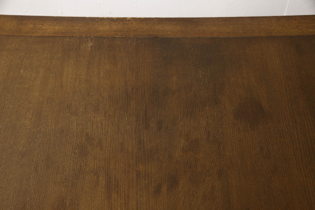 アンティーク家具　イギリスアンティーク　オーク材　ブルボーズレッグが目を惹くドローリーフテーブル(エクステンションテーブル、ダイニングテーブル、食卓、2人掛け、4人掛け、6人掛け)(R-063604)
