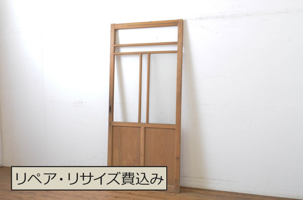 楽天市場】▽現状販売▽ アンティーク建具 モールガラス扉 1枚