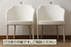 和製ビンテージ　レトロな木製フレームが素敵なブルーファブリックの3人掛けソファ(三人掛け、アームソファ)(R-040277)