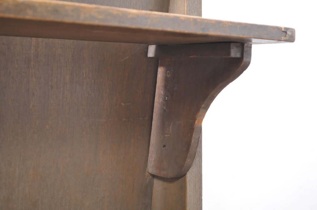 和製アンティーク　使い込まれた風合いが味わい深いチャーチベンチ(長椅子、木製ベンチ、ベンチ)(R-068605)