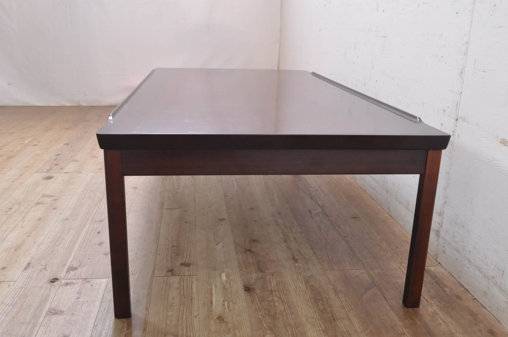 和製ビンテージ　CONDE HOUSE(カンディハウス)　ロータス　落ち着いた色味が魅力的なローテーブル(センターテーブル、リビングテーブル、座卓、ヴィンテージ)(R-068645)