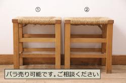 中古　伝統工芸　軽井沢彫り 華やかさが際立つダイニングチェア(1)