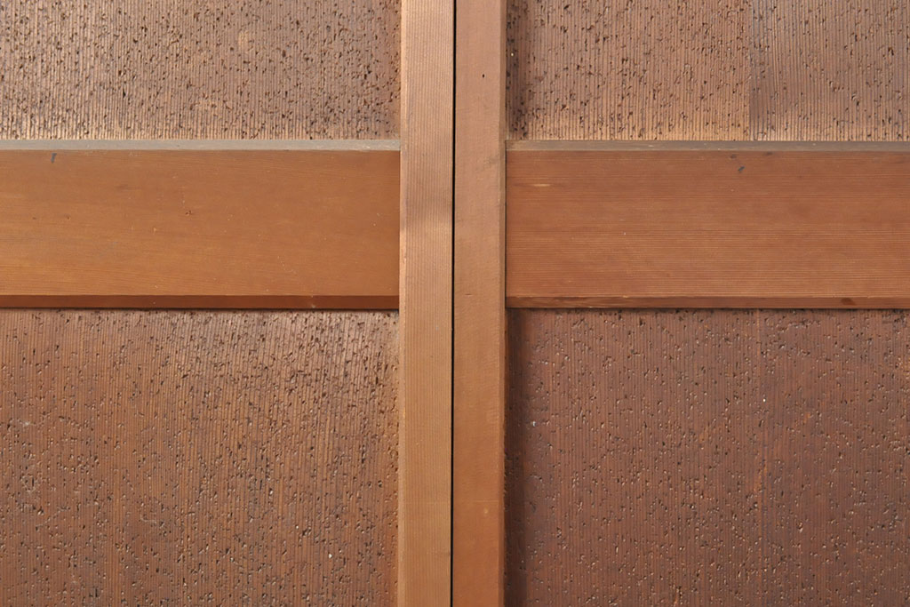 アンティーク建具　総杉材　柾目が上品な折れ戸(扉、ドア、建具)(R-050559)
