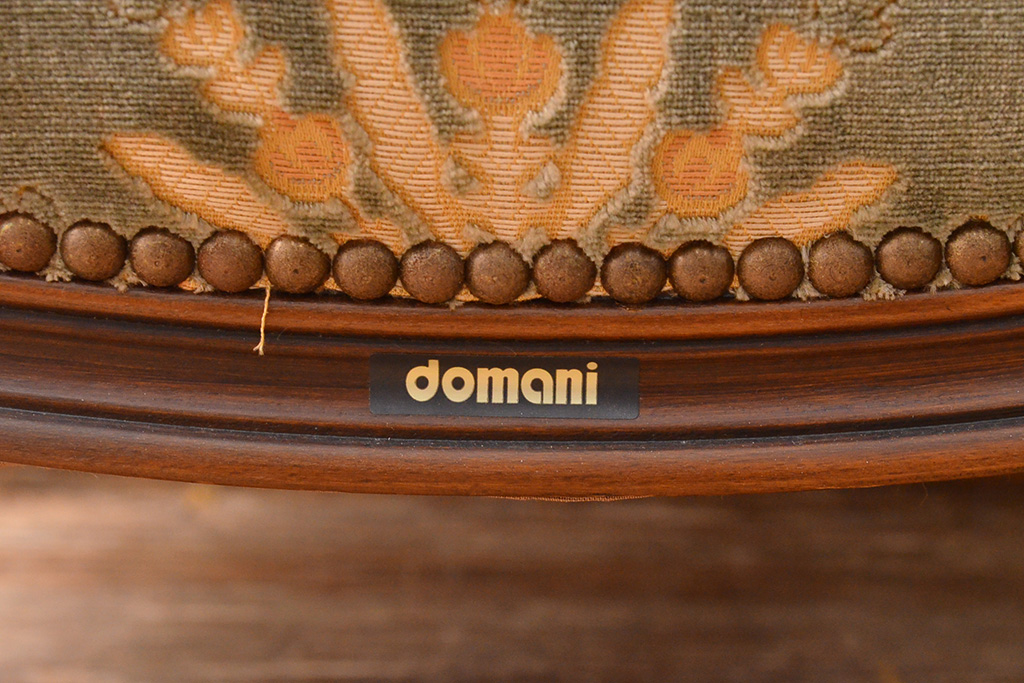中古　美品　カリモク家具(karimoku)　domani(ドマーニ)　Louis(ルイ)XVシリーズ　ルイ15世　優雅なひとときを演出してくれる1人掛けソファ(定価約50万円)(アームソファ、一人掛け、1P)(R-054026)