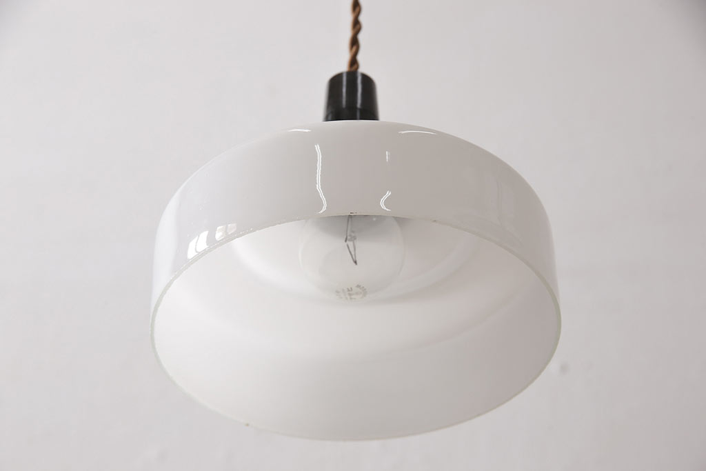 和製アンティーク　シンプルなデザインが魅力的な天井照明(ペンダントライト、吊り下げ照明、シェード)(R-053982)