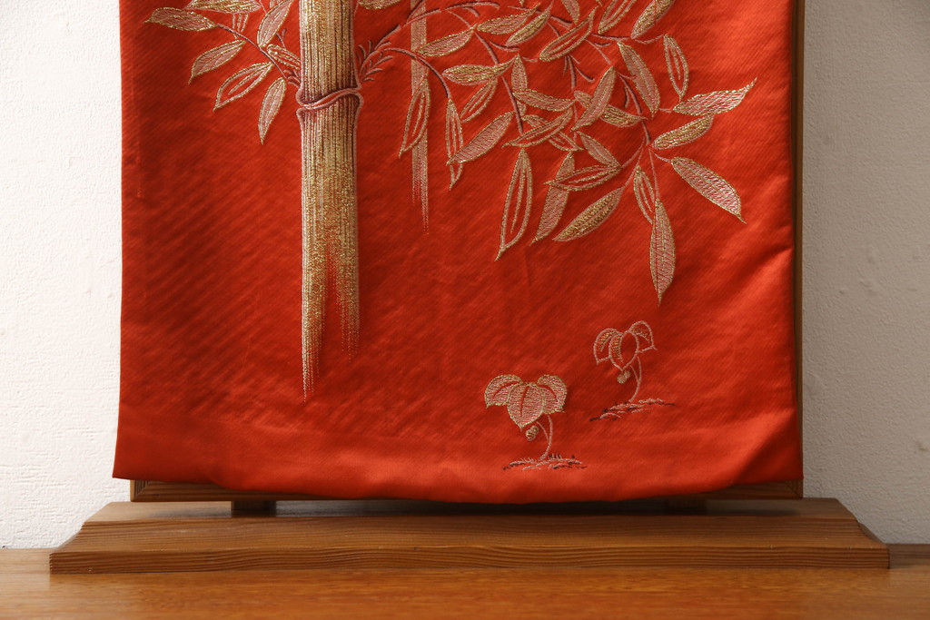 中古　美品　屋久杉　漆塗り　品のある佇まいが美しい鏡台(ミラー、姿見、ドレッサー)(R-054701)