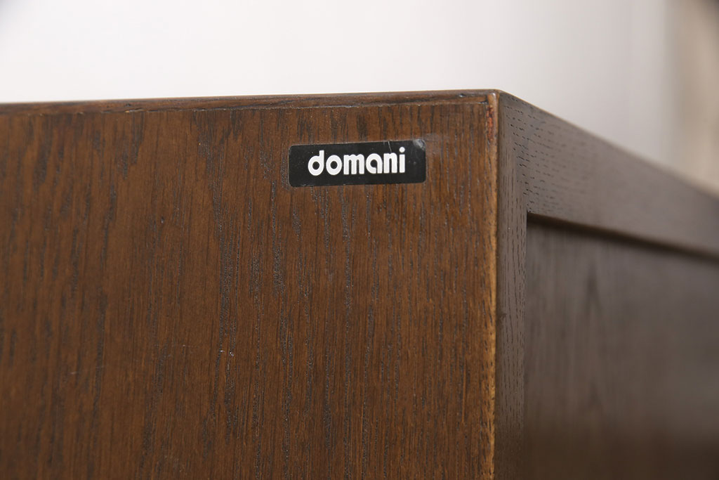 中古　カリモク家具(karimoku)　domani(ドマーニ)　Morganton(モーガントン)　直線的でシンプルなデザインが取り入れやすいデスク(平机、在宅ワーク、在宅用ワークデスク、サイドボード)(定価約12万8千円)(R-053572)