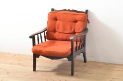 アンティーク家具　イギリスアンティーク　シャビーシックな淡いカラーがお洒落なペイントチェア(椅子、ヴィクトリアンチェア)(2)