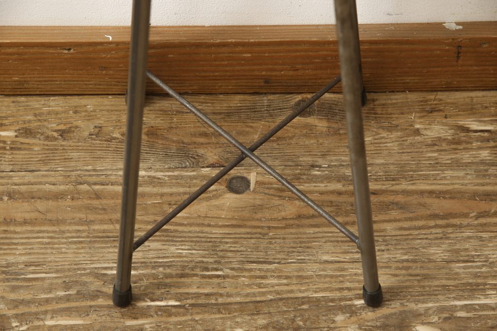 ラフジュ工房オリジナル　シンプルで馴染みやすいスツール(椅子、イス、板座チェア)(R-059349)