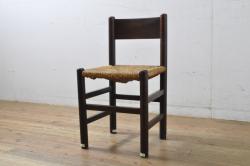 アンティーク家具　イギリスアンティーク　オーク材　品格漂うクラシカルなチェア(ダイニングチェア、椅子)