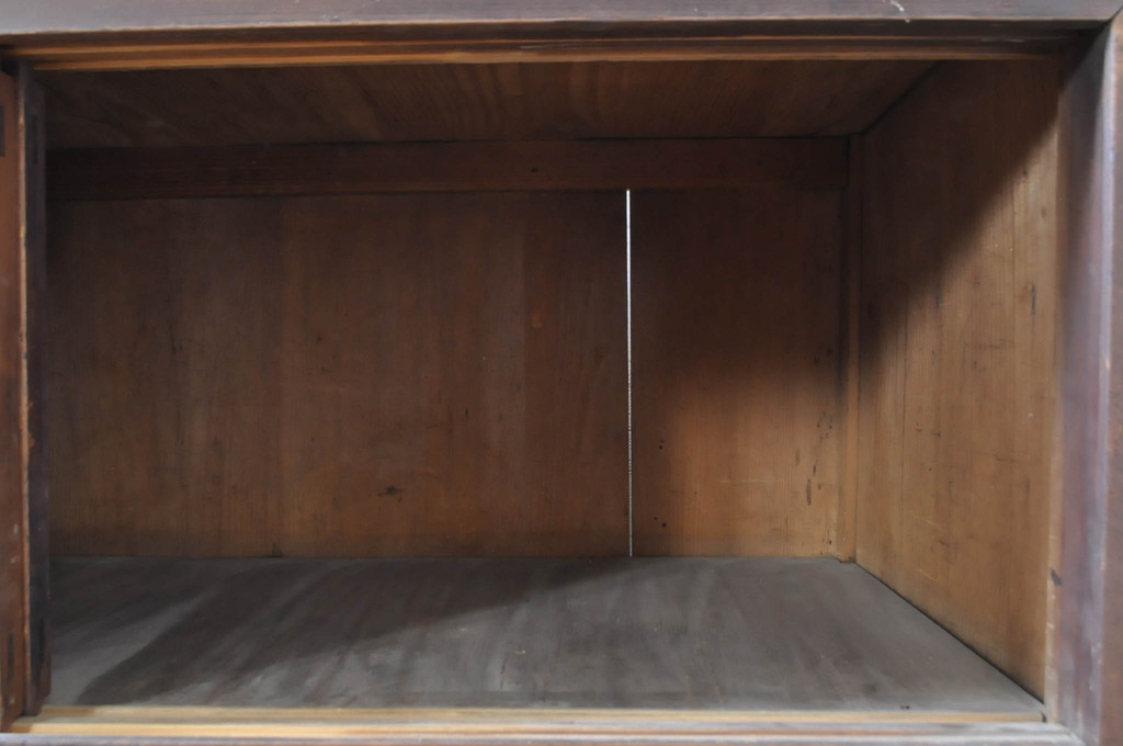 アンティーク家具　前面ケヤキ材・ヒノキ材　四尺水屋箪笥サイドボード(テレビ台)(R-036357)