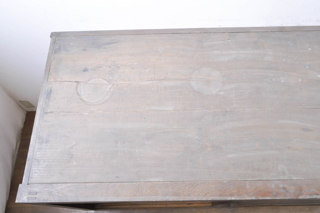 アンティーク家具　和製アンティーク　六尺　収納箪笥サイドボード(夜具箪笥、時代箪笥、和タンス、水屋箪笥)(R-036628)