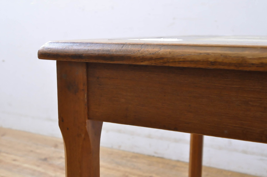 デンマークビンテージ　タイルトップがおしゃれなローテーブル(センターテーブル、リビングテーブル、ヴィンテージ、北欧)(R-064161)