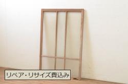 アンティーク建具　素朴な木味が懐かしさを感じるドア1枚(木製扉)(R-073447)