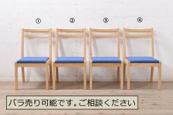 アンティーク家具　G-PLAN(ジープラン)　優しげな色合いの北欧風ダイニングチェア(椅子)(2)