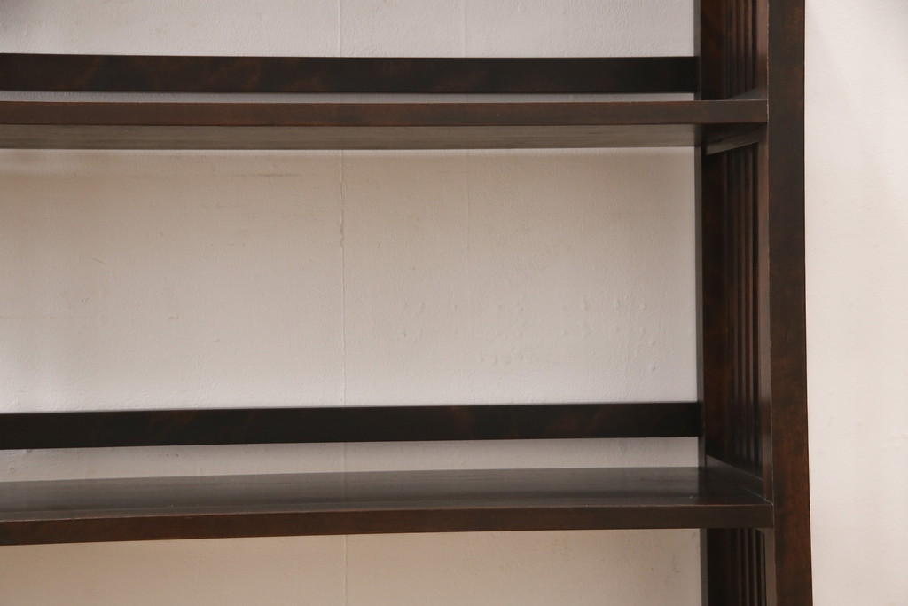 和製ヴィンテージ　北海道民芸家具　117型　飾り棚としてもおすすめ!和モダンな空間にぴったりの書棚(本棚、飾り棚、シェルフ、ビンテージ)(R-053411)