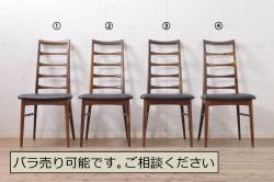 中古　伝統工芸　軽井沢彫り　桜の木の彫刻が印象的なダイニングチェア(椅子、イス)(R-038237)