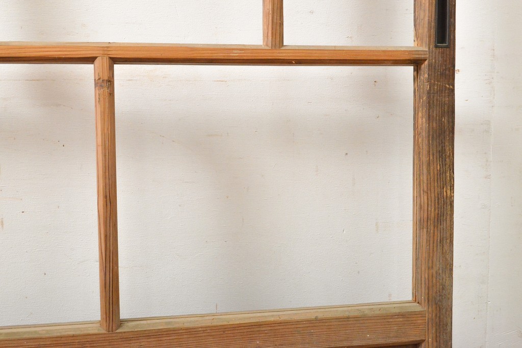 アンティーク建具　大正ロマン　ノスタルジックな雰囲気を醸し出すガラス戸1枚(引き戸、建具)(R-059227)