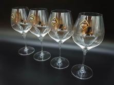 未使用品　オーストリア　RIEDEL(リーデル)　ヴィノム　250周年記念　ピノ・ノワール　ネッビオーロ　上品な佇まいが魅力のグラス4客セット(ワイン、箱付き)(R-073036)