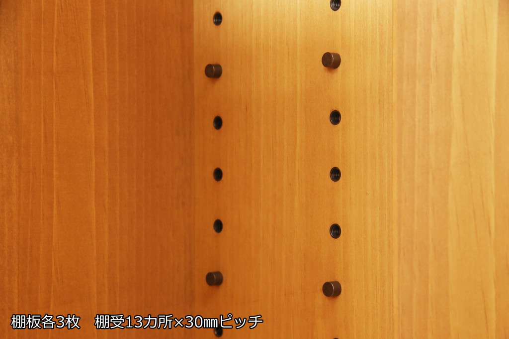 中古　美品　シャルドネ(CHARDONNAY)　CRIVILLE(クリビーレ)　パイン材　木の温かみを感じられるドレッサー+スツールセット(鏡台、ミラー、椅子)(R-053931)