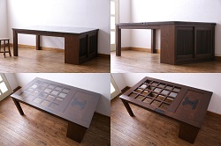 ビンテージ　モリシゲ(MORISHIGE/森繁) 和室におすすめの丸型テーブル(ちゃぶ台、センターテーブル、ローテーブル、ヴィンテージ)(R-056768)