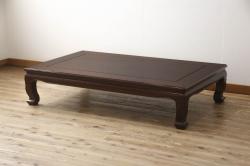 和製ブランド家具　ビンテージ　maruni(マルニ)　優雅な雰囲気の漂うサイドテーブル(ヴィンテージ、コーヒーテーブル、ローテーブル、飾り台)(R-060320)
