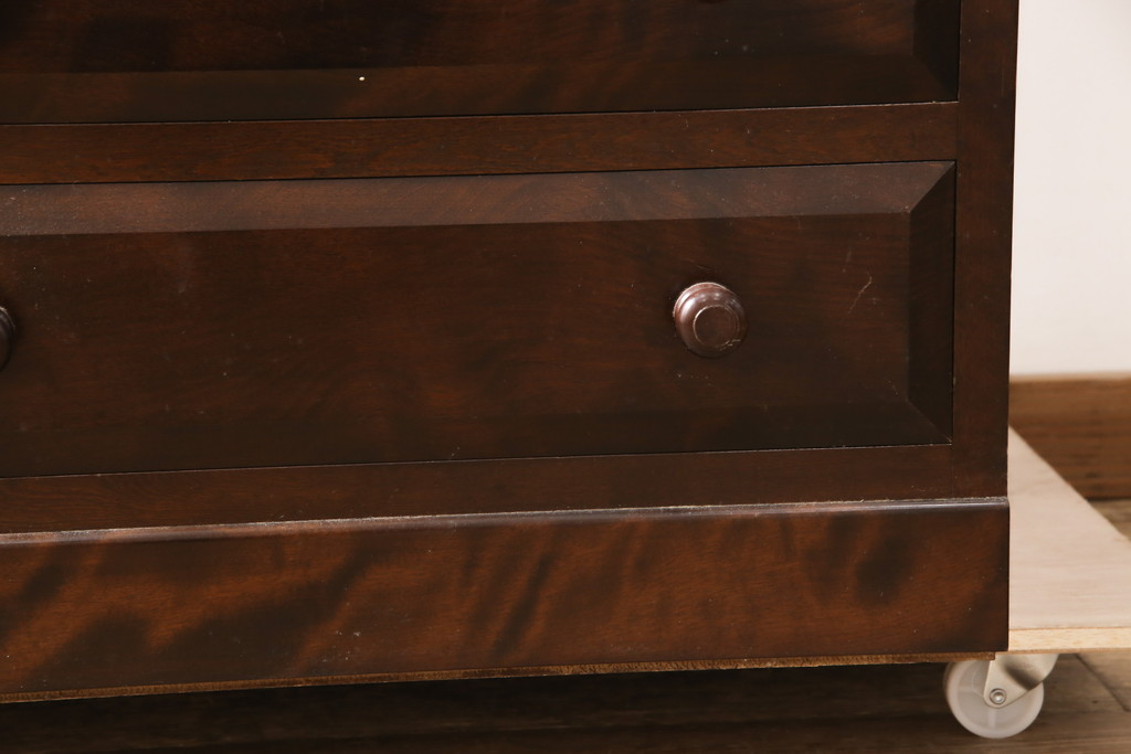 中古　美品　松本民芸家具　DII-12型　スリムで取り入れやすいワードローブ(洋服タンス、収納棚)(定価約46万円)(R-054642)
