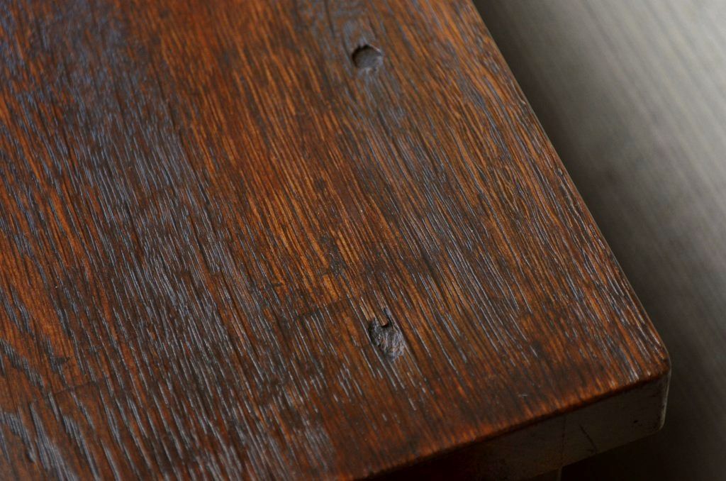 アンティーク家具　古いナラ材のアンティークロールトップデスク(蛇腹、机、在宅ワーク、在宅用)