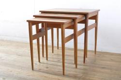 和製ビンテージ　松本民芸家具　洗練された佇まいの棚付きダイニングテーブル(食卓、作業台、ヴィンテージ)(R-053254)