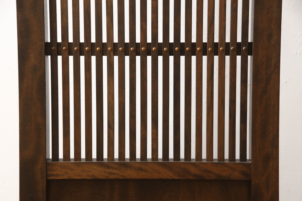和製ビンテージ　九州民芸家具　和の趣溢れる重厚な佇まいが魅力の衝立て(つい立て、衝い立て、パーテーション、仕切り、ヴィンテージ)(R-065429)