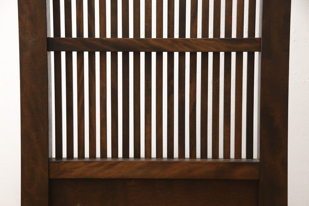 和製ビンテージ　九州民芸家具　和の趣溢れる重厚な佇まいが魅力の衝立て(つい立て、衝い立て、パーテーション、仕切り、ヴィンテージ)(R-065429)