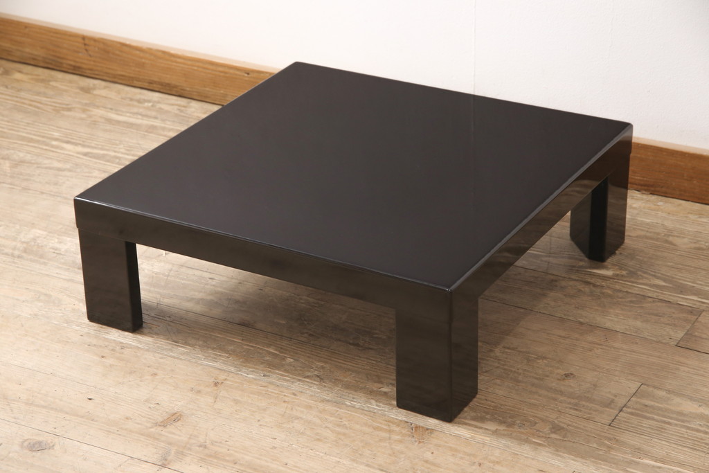 中古　モリシゲ(MORISHIGE/森繁)　直線的なフォルムがモダンな雰囲気を高める座卓(センターテーブル、ローテーブル)(R-054811)