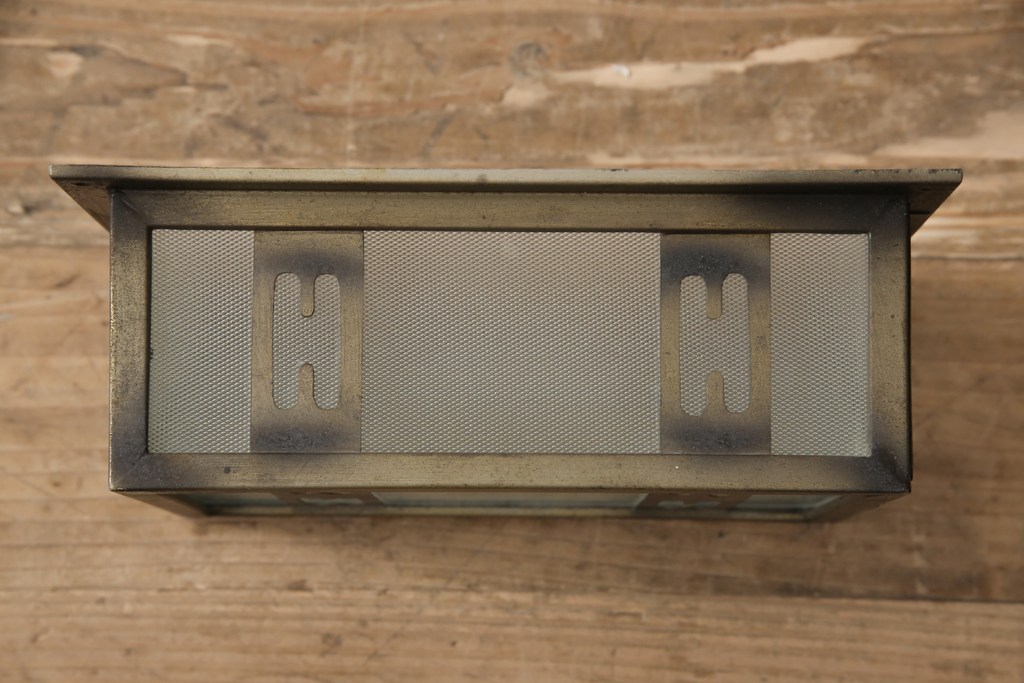 アンティーク雑貨　昭和初期　和の風情を感じさせる壁掛け照明カバー(ウォールカバー)(R-054935)