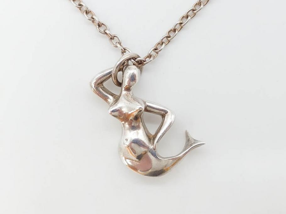 良品 ジョージジェンセン シルバーネックレス マーメイド 人魚 シルバー 925 - メルカリ