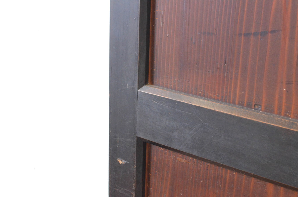アンティーク建具　和の情緒溢れる帯戸1枚(引き戸、板戸)(R-064933)