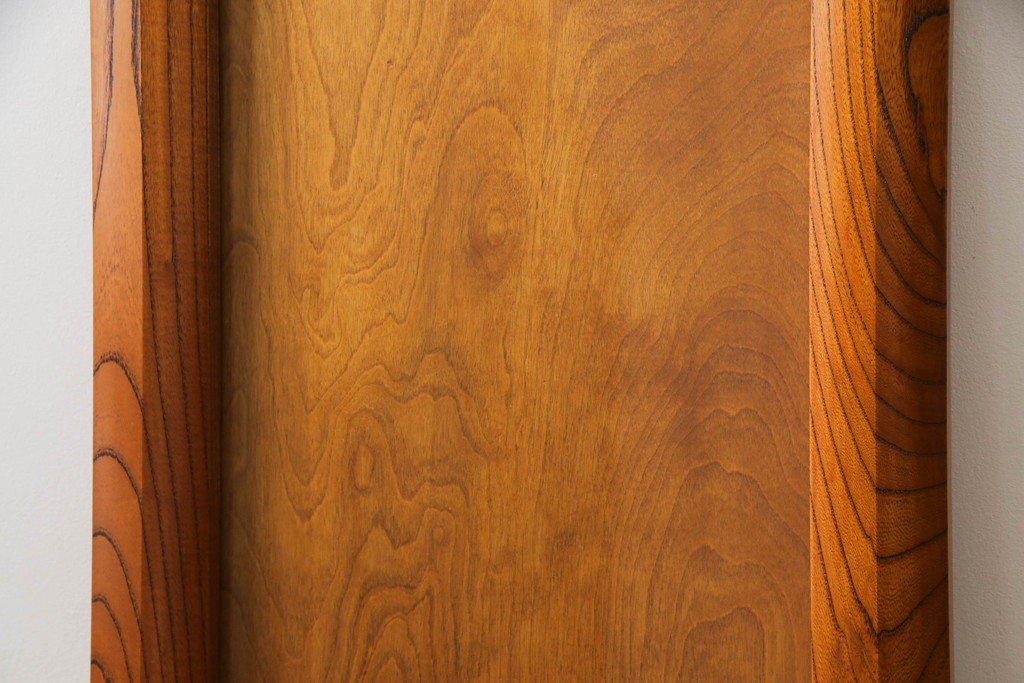 和製ビンテージ　総欅(ケヤキ)材　漆塗り　落ち着きのある空間づくりにおすすめの木製フレーム(額縁、ヴィンテージ)(R-072603)