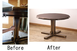 中古　DREXEL HERITAGE(ドレクセルヘリテイジ)　Triune(トライユン)　洗練された佇まいが気品を感じるダイニングテーブル(エクステンションテーブル、拡張式テーブル)(R-052180)