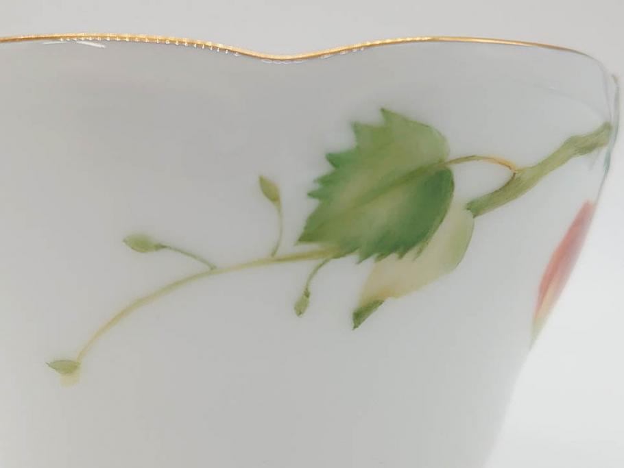レア　大倉陶園(OKURA、OAC)　手描き　碗皿暦　ほおずき　小花　ブルーインペリアル　それぞれ個性豊かで華やかな空間を演出するカップ&ソーサー・ミニプレート5枚セット(レリーフ、小皿、金彩、HAND PAINTED、C&S、洋食器)(R-073655)