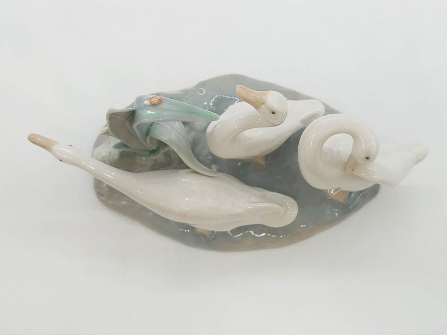 スペイン　リヤドロ　LLADRO　3匹のアヒル　生き生きとしたアヒルが魅力的なフィギュリン(陶器人形、置物、オブジェ、カタツムリ)(R-073766)