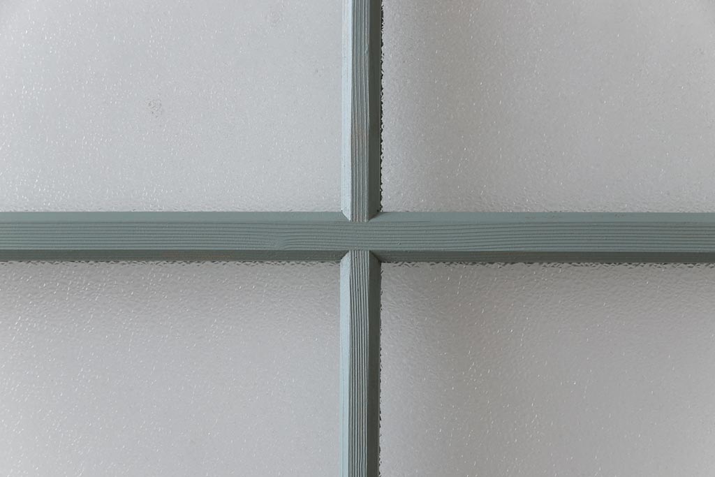 ペイント建具　淡い色合いと2種のガラスがおしゃれなガラス戸4枚セット(引き戸、建具)