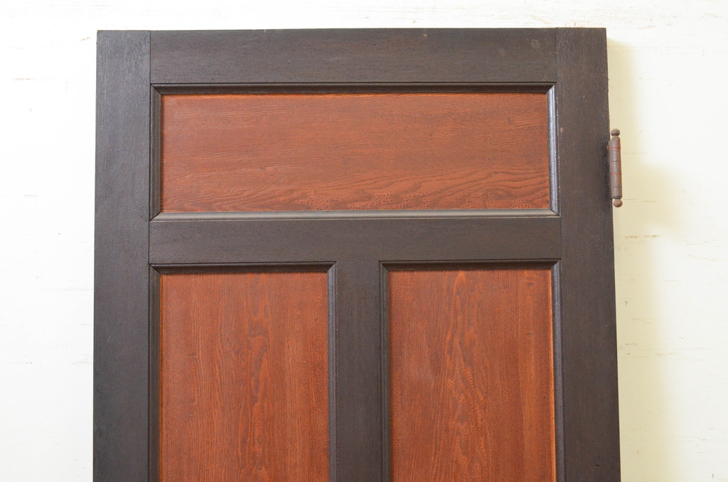 アンティーク建具　大正ロマン　古い洋館のドア1枚(扉、木製扉、玄関ドア)(R-071246)