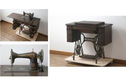 アンティーク家具　ナラ材　レトロなラウンドテーブル(コーヒーテーブル、カフェテーブル)(R-038250)